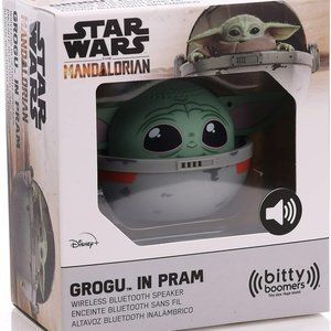 NWT Star Wars Mandalorian Grogu in Pram Bitty Boomer Bluetooth Speaker